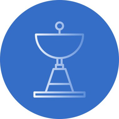 uydu anten simgesi, vektör illüstrasyonu basit tasarım