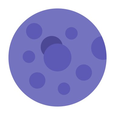 Ay ikonu vektör illüstrasyonu