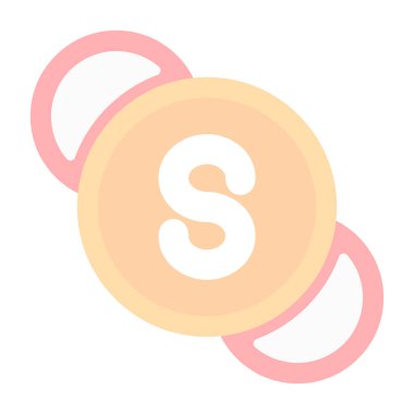 - Şeker. Web simgesi basit illüstrasyon