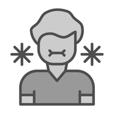 Hasta Kişiler web simgesi vektör illüstrasyonu