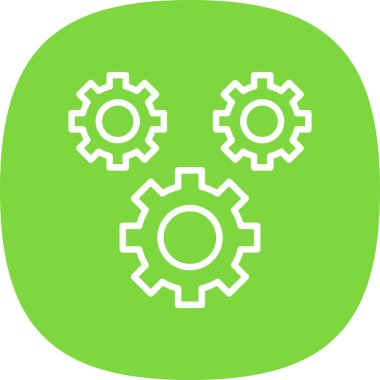 Vites vektör simgesi. biçim düz bicolor eko yeşil ve gri renkler, yuvarlak açılar, beyaz arkaplan.