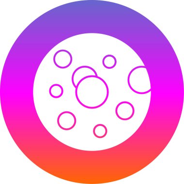 Beyaz arka planda izole edilmiş çikolata kaplı ikon renkli şekerler. Gradyan beyaz dinamik şekiller. vektör illüstrasyonu