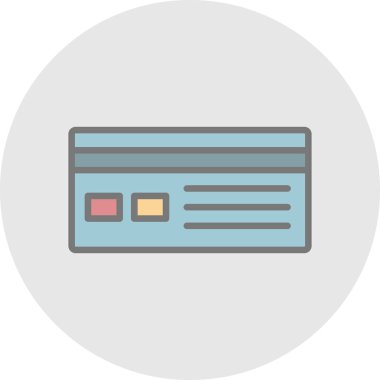 Kredi kartı vektör illüstrasyonu 