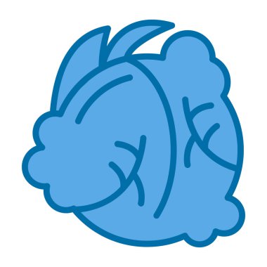 Mavi çiçek, illüstrasyon, vektör, beyaz arkaplanda.