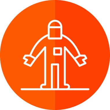 Kasklı bir adamın vektör çizimi