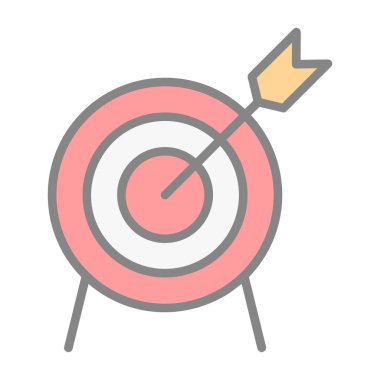 Basit düz hedef vektör çizimi