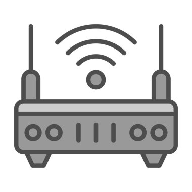 wifi internet yönlendirici vektör çizimi 