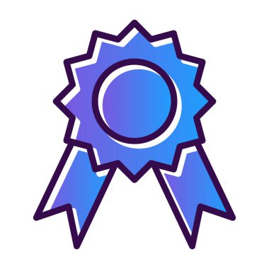 Madalya Web simgesi basit illüstrasyon 