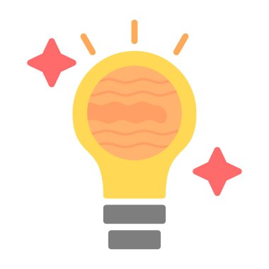 Ampul. Web simgesi basit illüstrasyon 