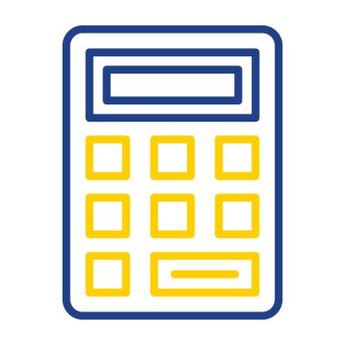 Basit Hesaplayıcı Simgesi, vektör illüstrasyonu