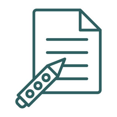 kalem simgesinin vektör illüstrasyonu