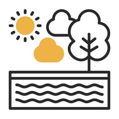 Bulut simgesi vektör illüstrasyonu