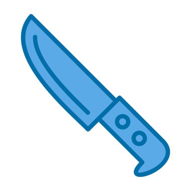 Bıçak düz simgesi, vektör illüstrasyonu 