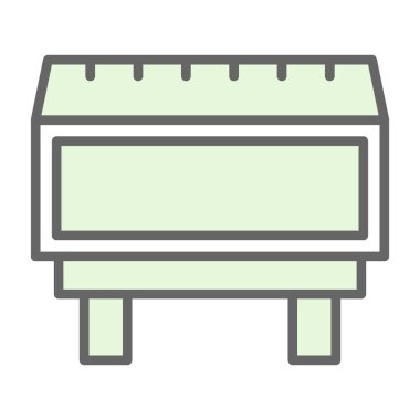 izole edilmiş renkli çizgi simgesi. vektör tasarımı