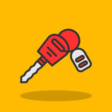 Anahtar. Web simgesi basit illüstrasyon