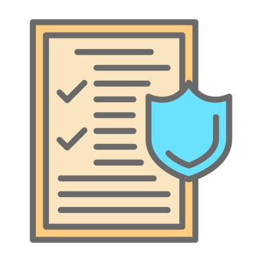 tıbbi sigorta simge vektör çizim