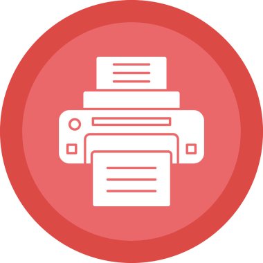  yazıcı web simgesi basit illüstrasyon