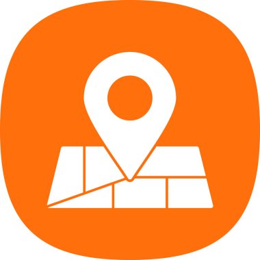 konum pin simgesi, vektör illüstrasyonu 