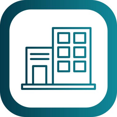 modern yapı web simgesi, vektör illüstrasyonu