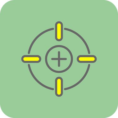 Basit düz Kalibrasyon vektör çizimi