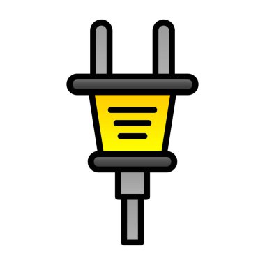 Plug web simgesi, simge illüstrasyonu
