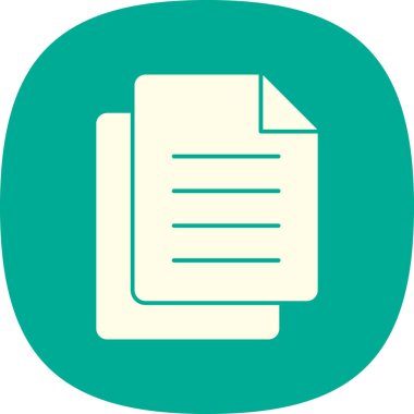 Belge. Web simgesi basit illüstrasyon 