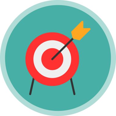 Basit düz hedef vektör çizimi