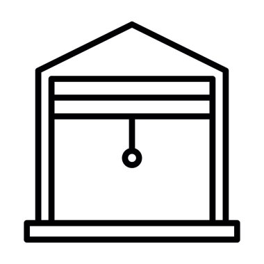 garaj simgesi vektör illüstrasyonu