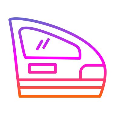 Modern araba simgesinin vektör illüstrasyonu