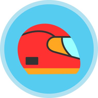 Kask simge yarış, illüstrasyon vektör 