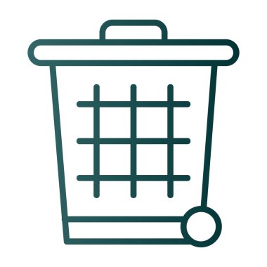 Çöp kutusu vektör illüstrasyonuName 