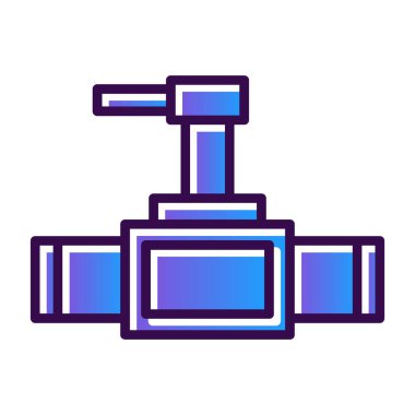 Benzin istasyonu. Basit simge