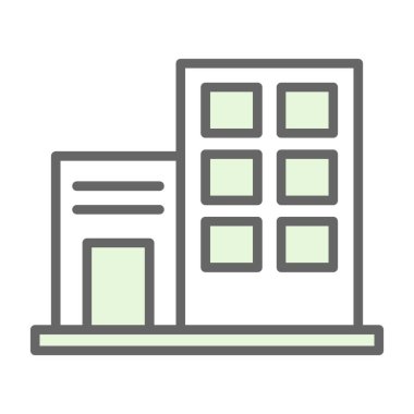 modern yapı web simgesi, vektör illüstrasyonu