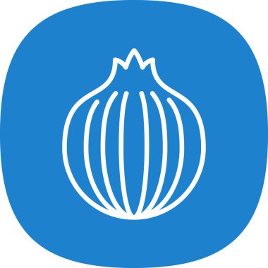 Soğan vektörü simgesi, illüstrasyon 