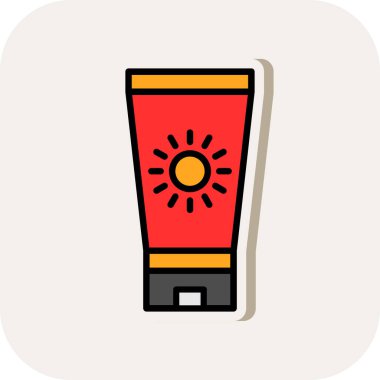 saun krem ikonu vektör illüstrasyonu