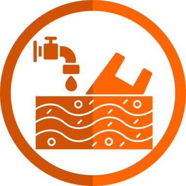 Su. Web simgesi basit tasarım