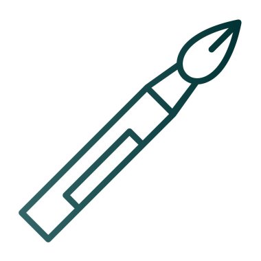 fırça ağ ikonu vektör illüstrasyonu