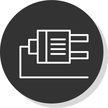 Plug web simgesi, simge illüstrasyonu
