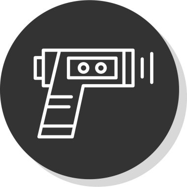 Bir kamera simgesinin vektör illüstrasyonu