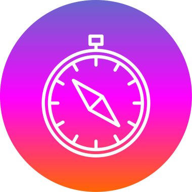 vector illustration of Compass modern icon            