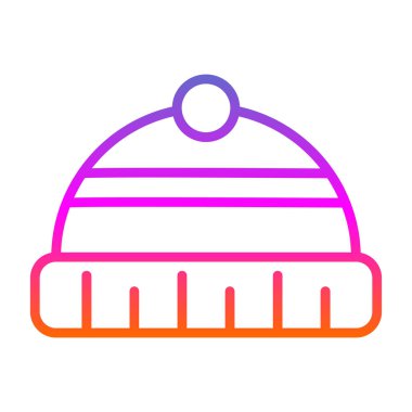 Bir Noel şapkasının vektör illüstrasyonu