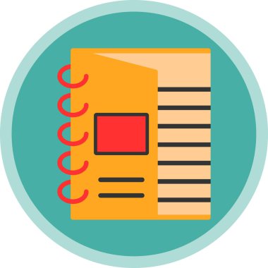 yaratıcı Not Defteri vektör illüstrasyonu