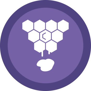 Basit Bal simgesi, vektör illüstrasyonu