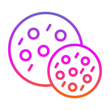 Vektör illüstrasyonu, Çerez simgesi element arkaplanı            