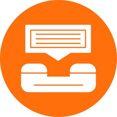 Yardım hattı web simgesi, vektör illüstrasyonu