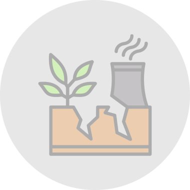 bitki simgesi vektör illüstrasyonu