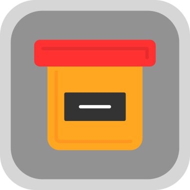 Bir kavanoz hapın düz simgesi