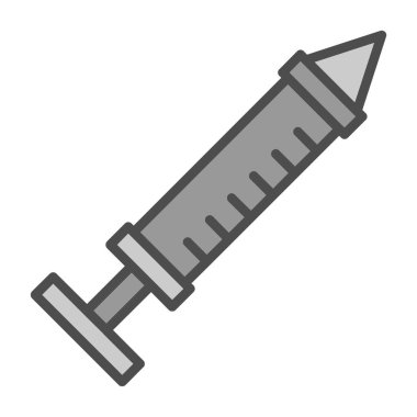 Düz simge, vektör illüstrasyonu 