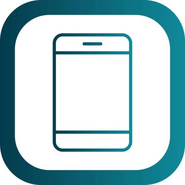 Akıllı telefon simgesinin vektör illüstrasyonu 