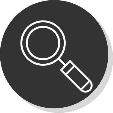 Büyütme cam simgesi vektör illüstrasyonu 